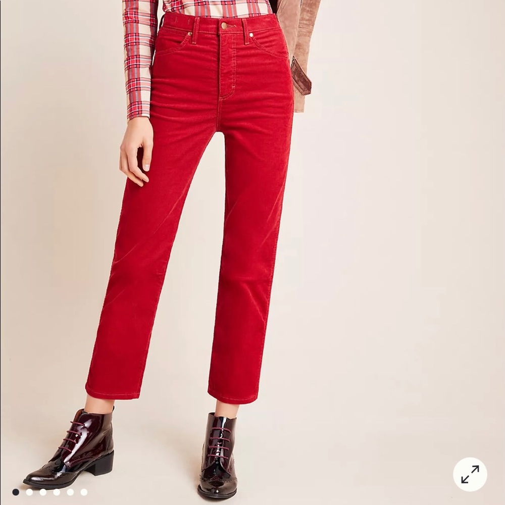 Wrangler Red Cropped Pants